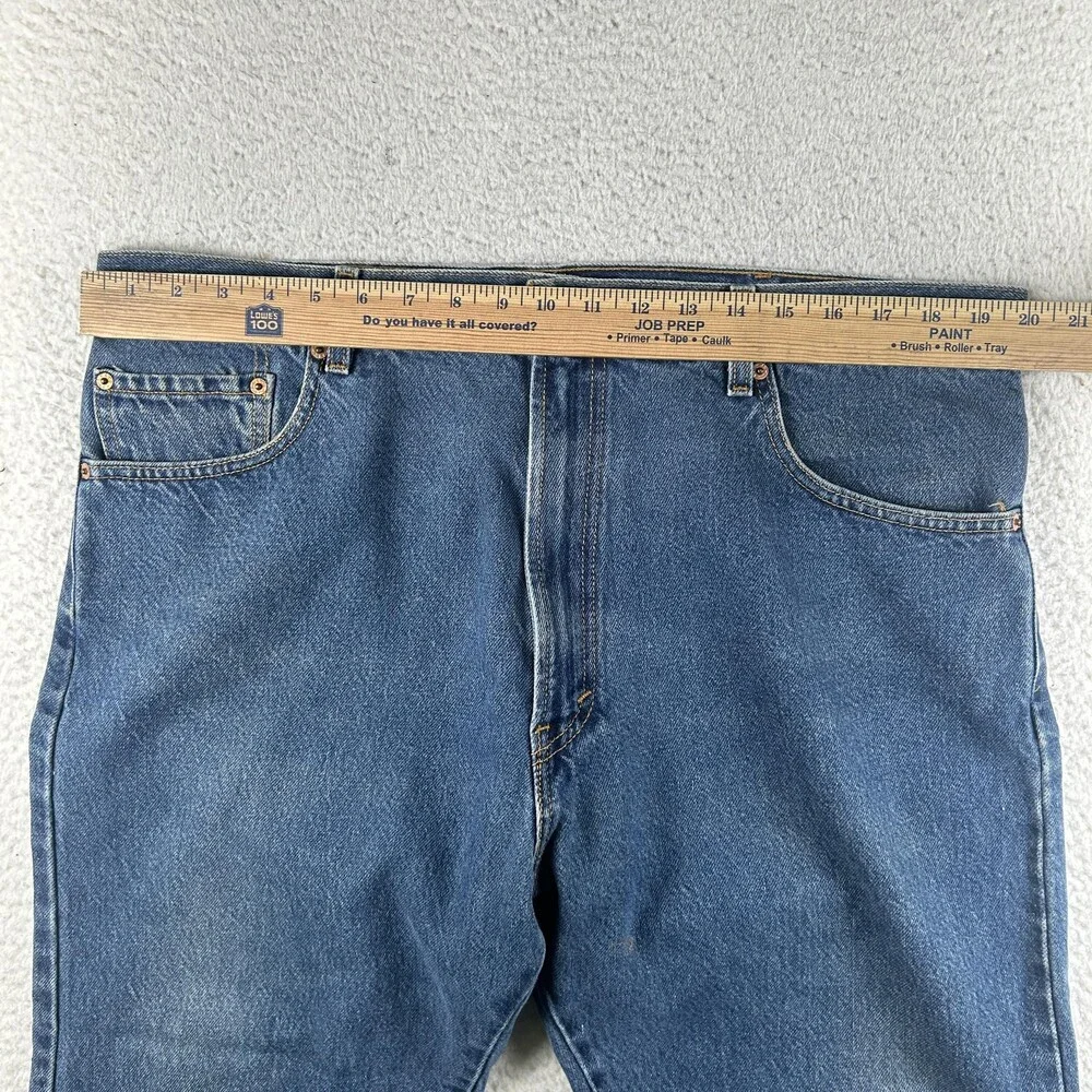 Levis 517 Jeans Mens 40x27 Medium Wash Denim Slim Bootcut Zip Fly Classic Hemmed